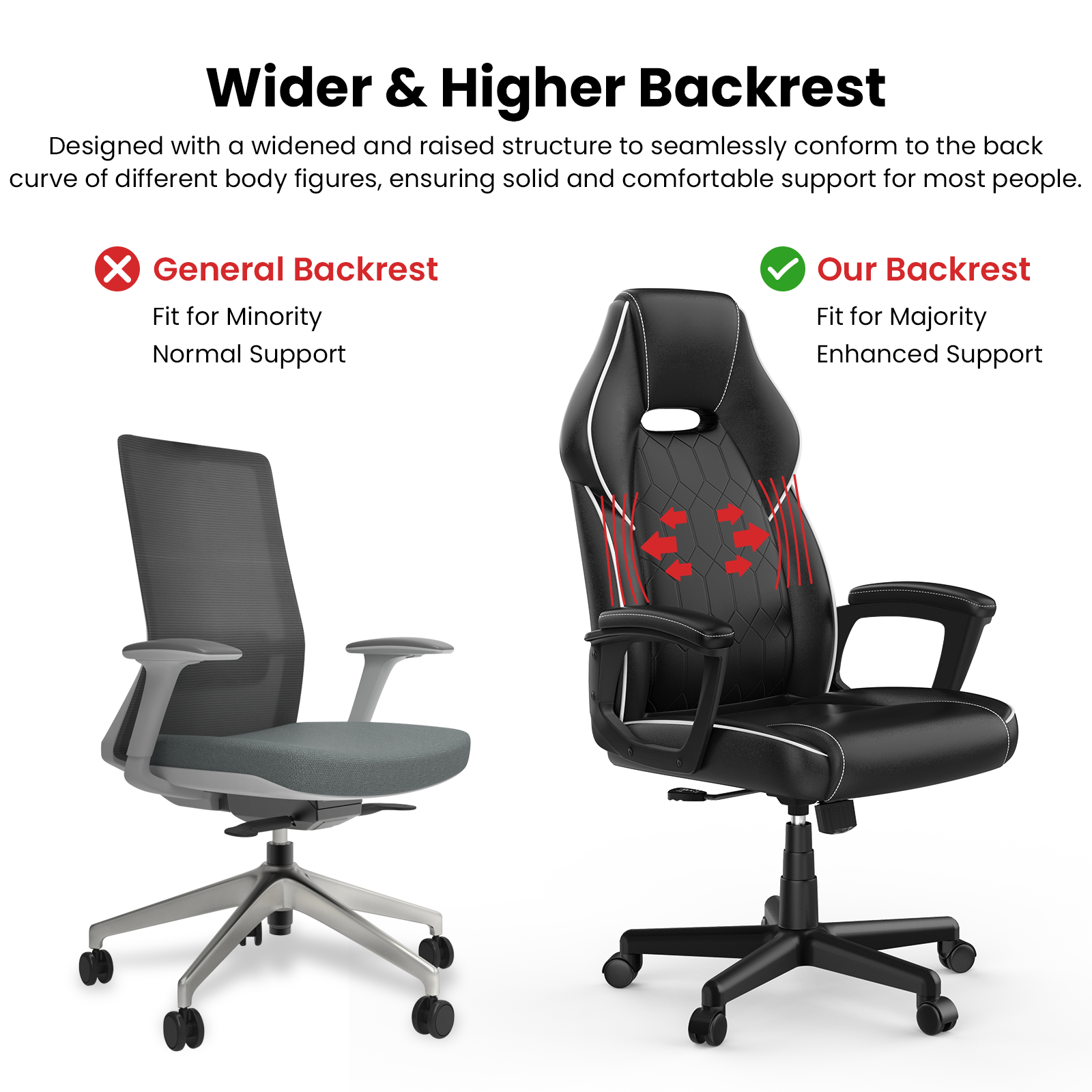 ACGAM CG-5354 Ergonomic Gaming Office Chair XL Version