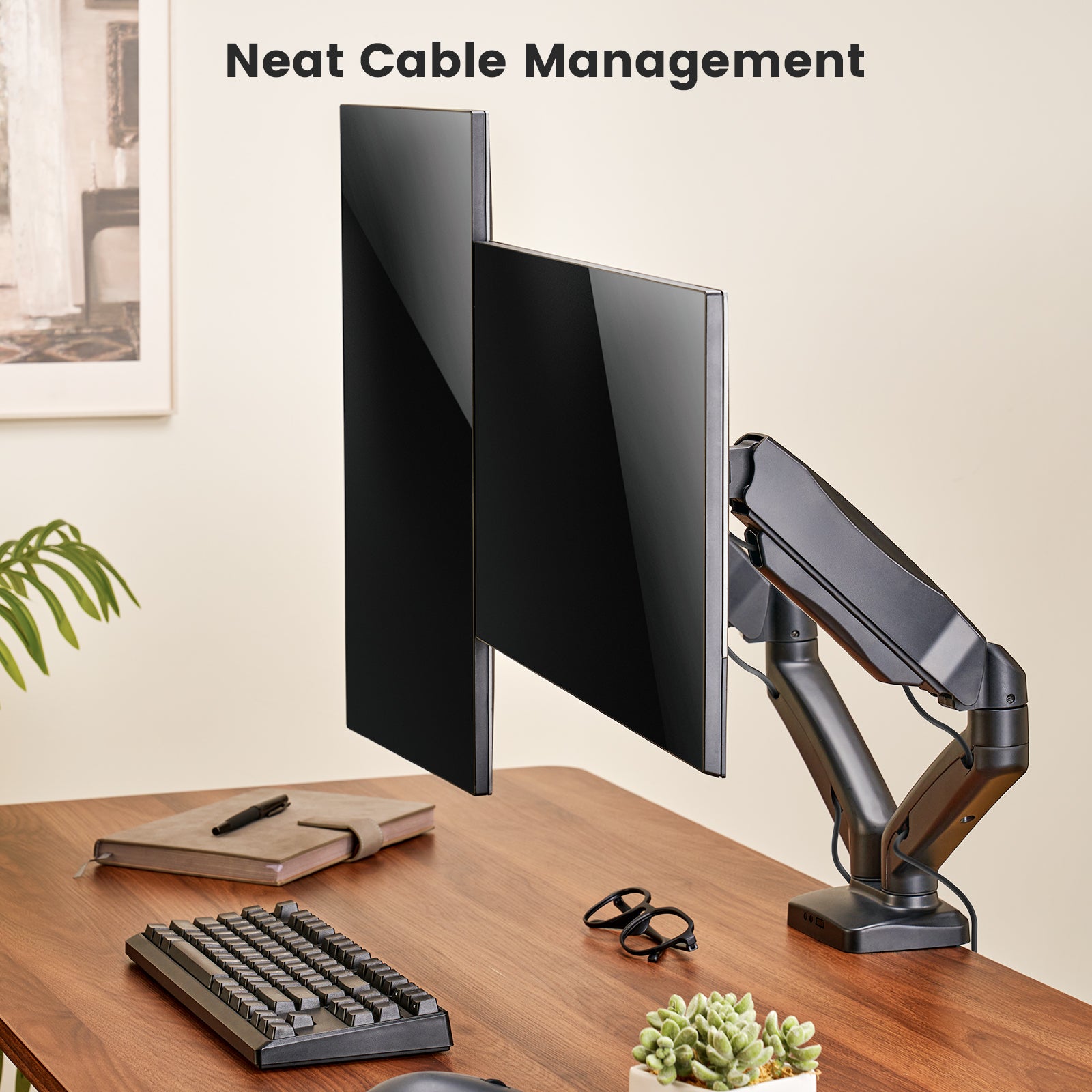 ACGAM MAS-1D Spring-Assisted Dual-Monitor Mount