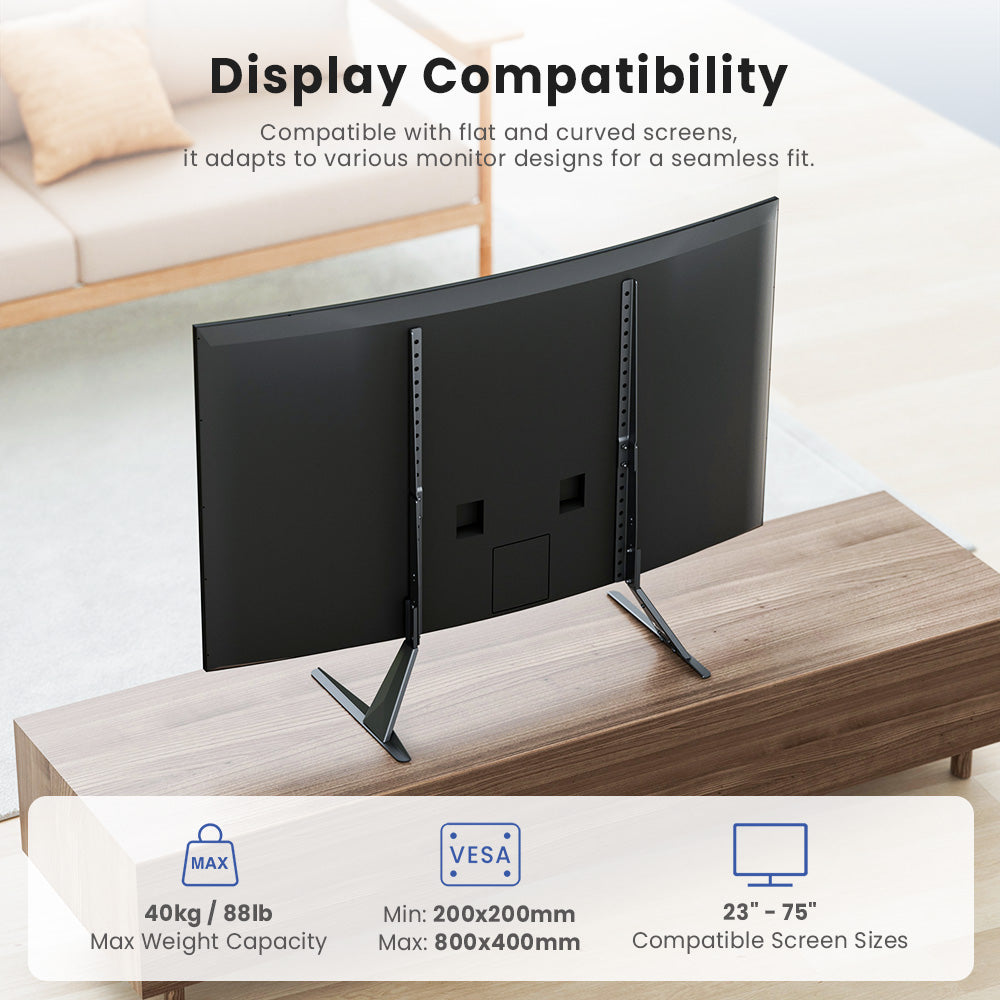 ACGAM TDS-1 Economy Adjustable Tabletop TV Stand