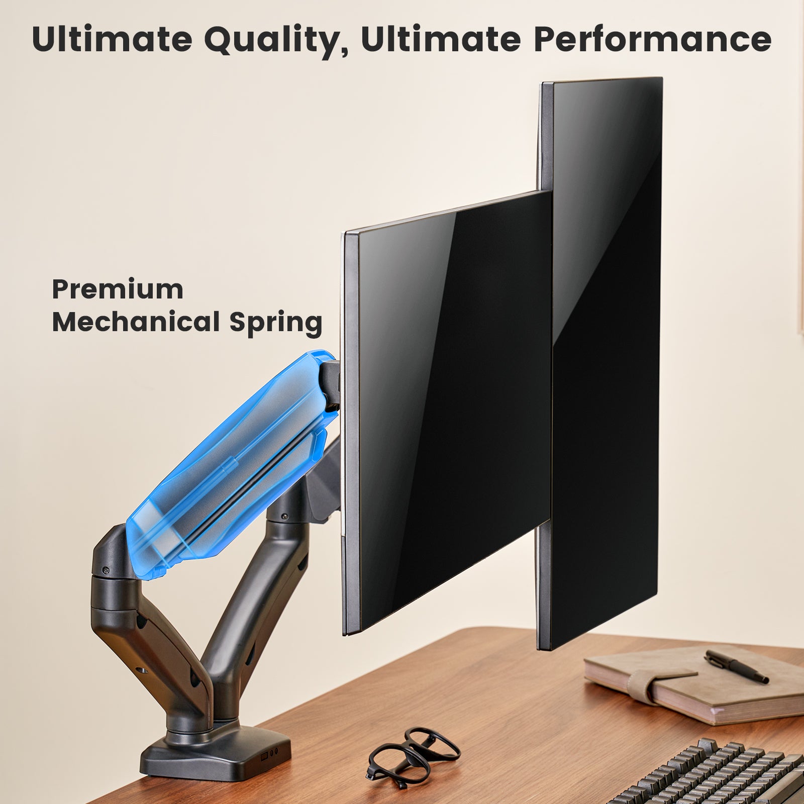 ACGAM MAS-1D Spring-Assisted Dual-Monitor Mount