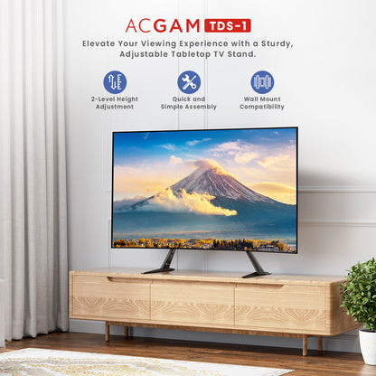 ACGAM TDS-1 Economy Adjustable Tabletop TV Stand