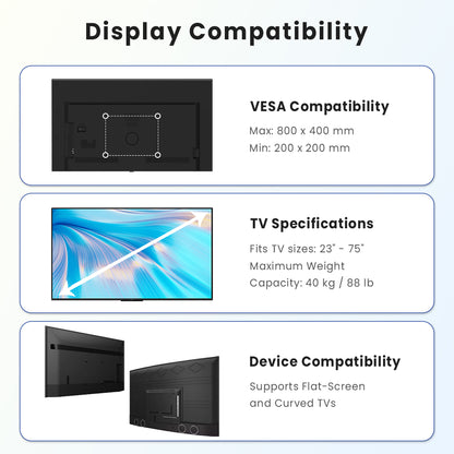 ACGAM TDS-1 Economy Adjustable Tabletop TV Stand