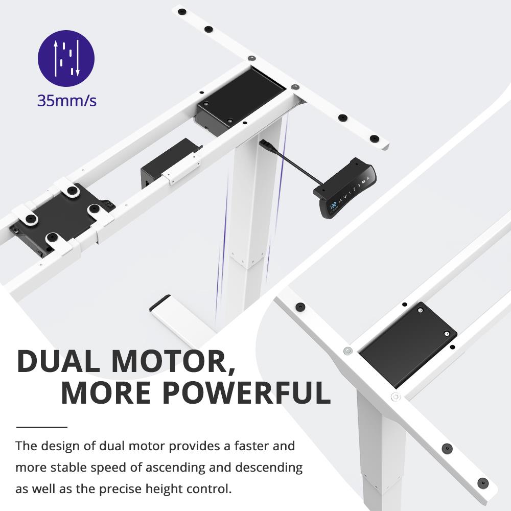 Electric Standing Desk Frame - Dual Motor