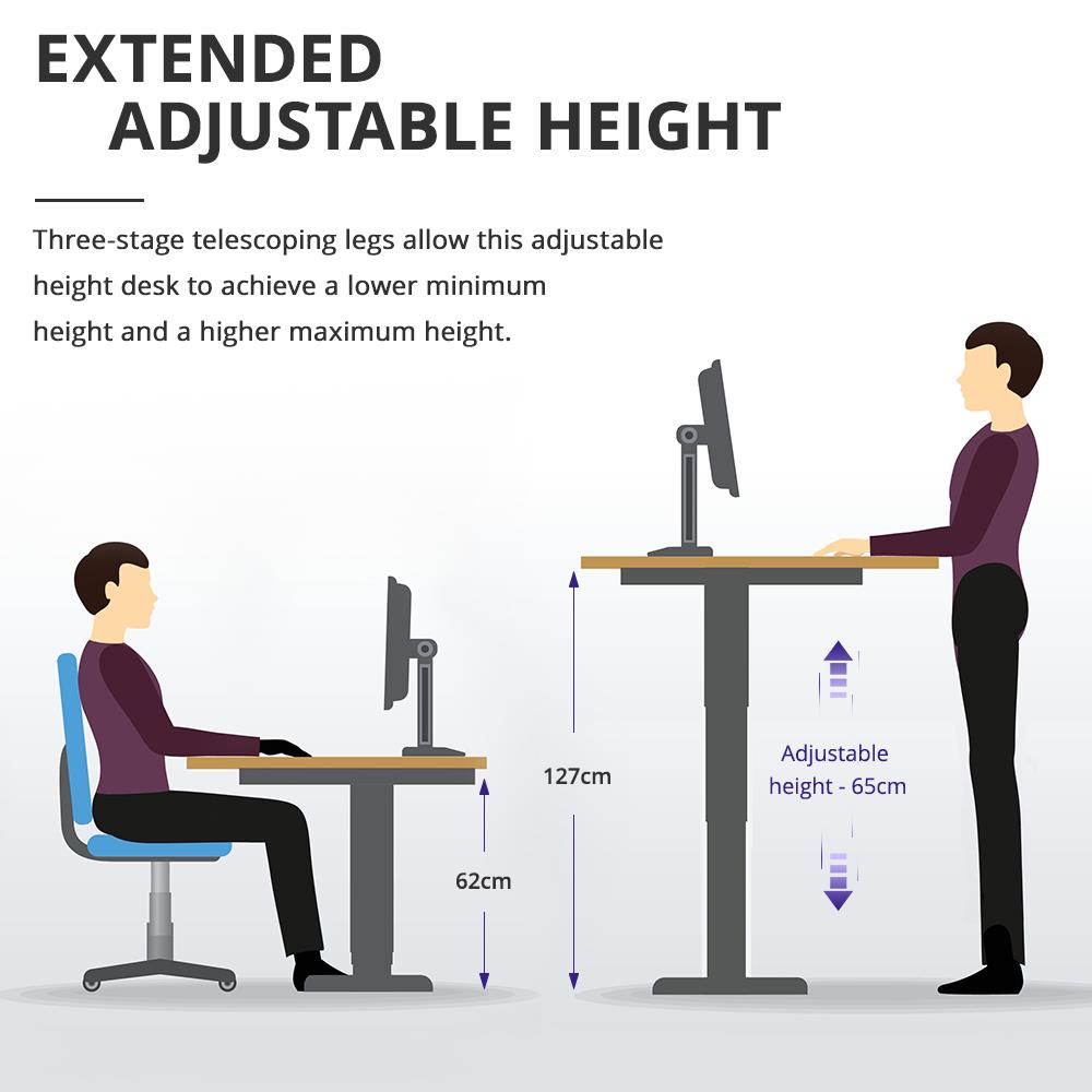 Electric Standing Desk Frame - Dual Motor