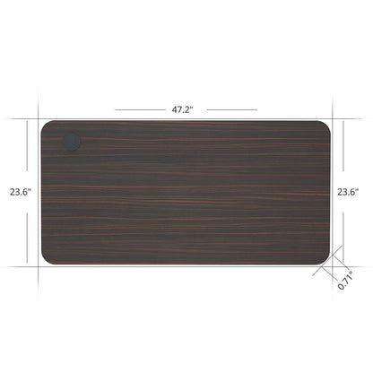 ACGAM High Quality Mahogany 120*60*1.8cm Desktop Suitable for Standing Desk Frame