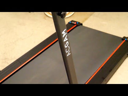 ACGAM T02P 2 in 1 Folding Treadmill with Wheels - Remote Control and LED Display